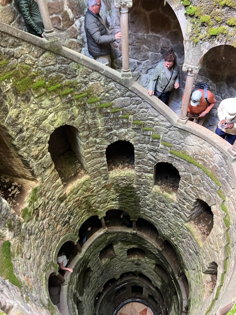 Initiation Well at Quinta Da Regaleira Palace in Sintra, Portugal