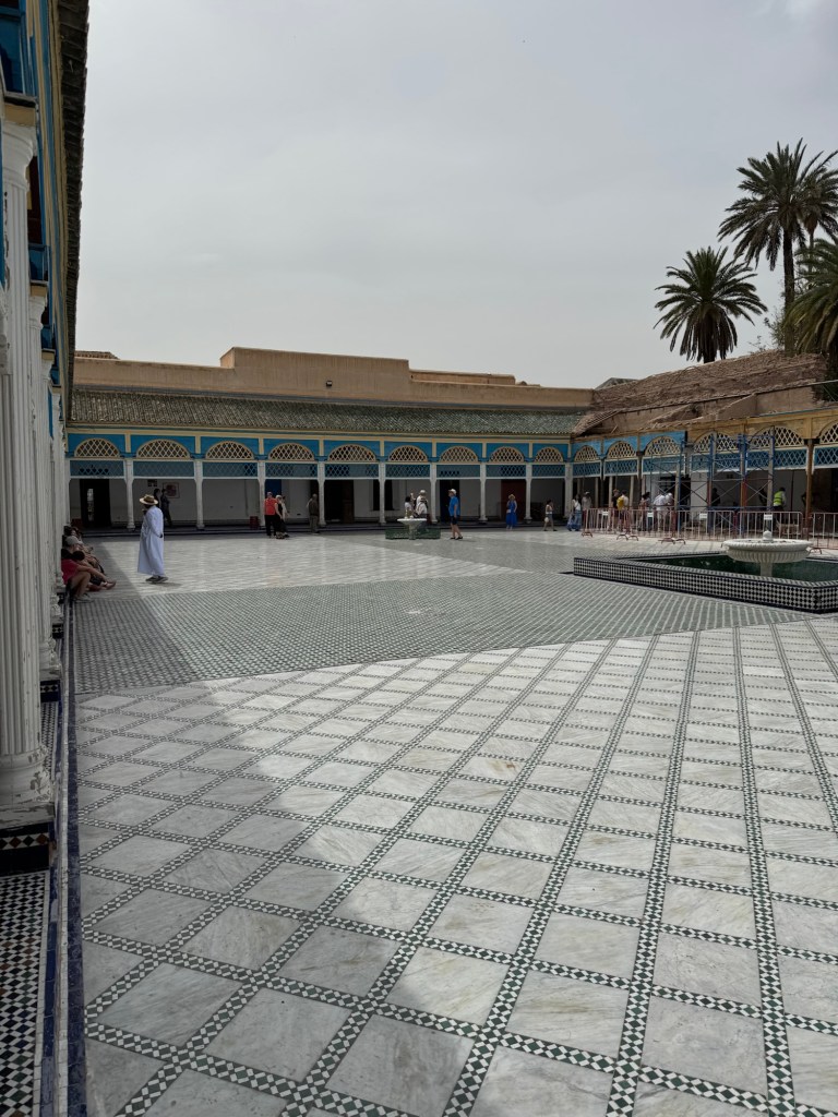 Marble covered courtyard 