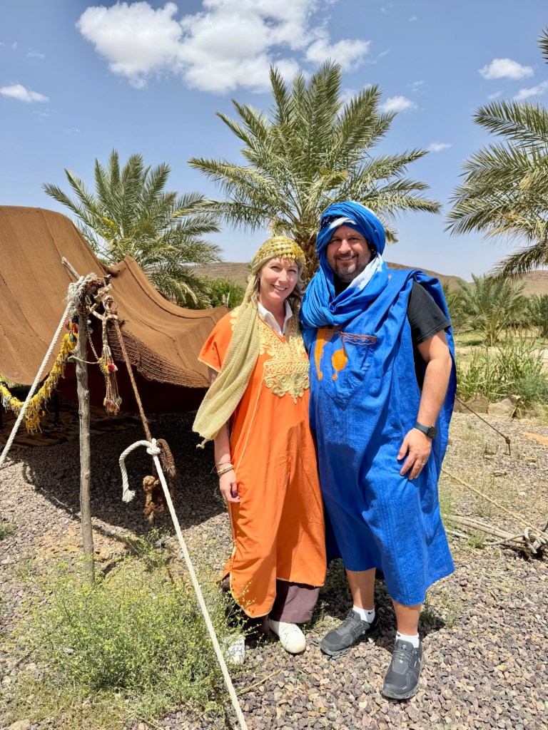 Couple wearing traditional Berber attire 