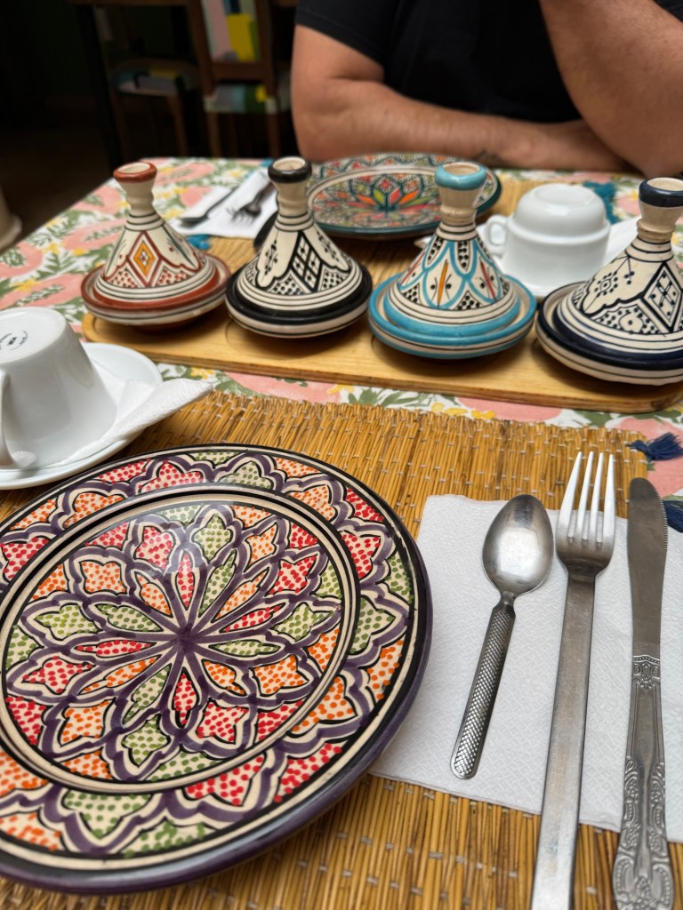 Beautiful moroccan plates and serving bowls